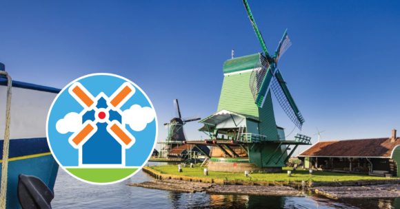 dutch countryside windmills